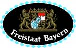 Auto-Aufkleber - Freistaat Bayern - Gr. ca. 13,5 x 8,5cm (301439) Wappen Landeszeichen Flagge