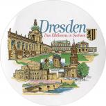 Aufkleber - Dresden - Das Elbflorenz in Sachsen - 301473 - Gr. ca. 10 cm
