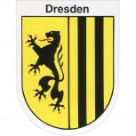 Aufkleber - Dresdener Wappen - 301474/3 - Gr. ca. 6 x 8 cm