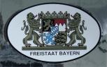 PVC -Aufkleber - Freistaat Bayern und Bayernwappen - 301515 - Gr. ca. 10 x 6,6cm