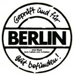 PVC Aufkleber - Berlin - Geprüft und für .... - 301534 - Gr. ca. 5 cm