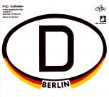 PVC Aufkleber - Berlin D - Gr. ca. 15,5 x 11,5cm