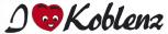 PVC-Aufkleber - I love Koblenz - Gr. ca. 20 x 5 cm - 301569
