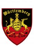 PVC-Aufkleber- Sticker Wappen - Württemberg - 301598-1 - Gr. ca. 9 x 10cm