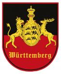 PVC-Aufkleber- Sticker Wappen - Württemberg - 301598-5 - Gr. ca. 6,5 x 8cm