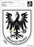 Wappenaufkleber Königreich Preußen - 301645-2 - Gr. ca. 6,5 x 8,0 cm