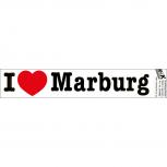 PVC-Aufkleber - I love Marburg - Gr. ca. 18 x 3,5 cm - 301900
