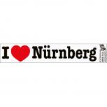 PVC-Aufkleber - I love Nürnberg - Gr. ca. 18 x 3,5 cm - 301906