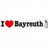 PVC-Aufkleber - I love Bayreuth - Gr. ca. 18 x 3,5 cm - 301908