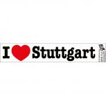 Aufkleber Applikation Sticker - I love Stuttgart - Gr. ca. 18x3,5cm