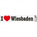 PVC-Aufkleber - I love Wiesbaden - Gr. ca. 18 x 3,5 cm - 301911