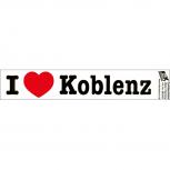 PVC-Aufkleber - I love Koblenz - Gr. ca. 18 x 3,5 cm - 301913