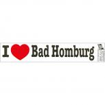PVC-Aufkleber - I love Bad Homburg - Gr. ca. 18 x 3,5 cm - 301924