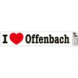 PVC-Aufkleber - I love Offenbach - Gr. ca. 18 x 3,5 cm - 301925
