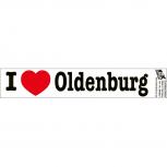 PVC-Aufkleber - I love Oldenburg - Gr. ca. 18 x 3,5 cm - 301927
