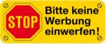 PVC-Aufkleber - BITTE KEINE WERBUNG - 302057/6 - Gr. ca. 48 x 20 mm