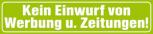 PVC-Aufkleber - KEINE WERBUNG - 302077/1 - Gr. ca. 9 x 2 cm