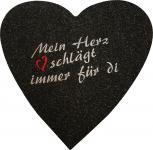 Filz-Untersetzer mit Einstickung - Mein Herz schlägt immer für di - 30228 - Gr. ca. 38 x 38 cm