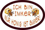 PVC Aufkleber - Ich bin Imker... - 307160 - Gr. ca. 10,5 x 7 cm