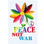 PVC-Aufkleber - Peace Not Ware Blume Flower - Gr. 9 x 13cm - 307170/2