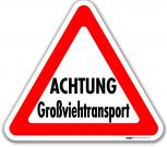 PVC-Aufkleber - Achtung Großviehtransport - 307443 - Gr. ca. 32 x 28 cm