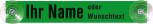 PST-Schild mit Saugnäpfen - NAME ODER WUNSCHTEXT einzeilig - Gr. ca. 27,5cm x 4,5cm (308038/2)