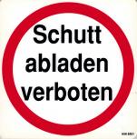 Schild - Schutt abladen verboten -  Gr. 20 X 20 cm - 308351