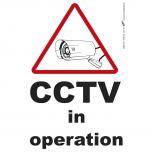 Hinweisschild - CCTV in operation - Gr. ca. 185 x 285 mm - 308819/2