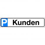Parkschild - KUNDEN - Gr. ca. 51 x 11 cm - 308900
