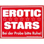 Spaßschild - EROTIC STARS - 309037 - Gr. ca. 20 x 15 cm