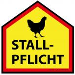 PST-Schild - STALLPFLICHT - Gr. ca. 30 x 30 cm - 309169/4