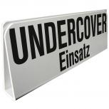 Klemmschild fuer Sonnenblende Auto - Undercover Einsatz - 309514 Gr. ca. 29,5cm x 10cm x 2,5cm