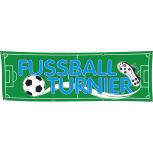 Banner Werbebanner - Fussball Turnier - 3x1m - Spannband für Ihren Werbeauftritt / Bedruckt mit Ihrem Motiv - 309803
