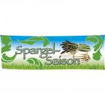 Banner Werbebanner - Spargel Saison - 3x1m - Spannband für Ihren Werbeauftritt / Bedruckt mit Ihrem Motiv - 309908