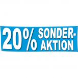 Banner Werbebanner - 20 % Sonderaktion - 3x1m - Spannband - 309944