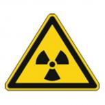 Schild Warnzeichen nach ISO 7010 - Warnung vor radioaktiven Stoffen/Strahlung - 320283 Gr. ca. 19cm x 16cm