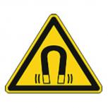 Schild Warnzeichen nach ISO 7010 - Warnung vor magnetischem Feld - 320286 Gr. ca. 19cm x 16cm