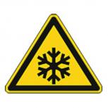 Schild Warnzeichen nach ISO 7010 - Warnung vor niedriger Temperatur/Frost - 320290 Gr. ca. 19cm x 16cm