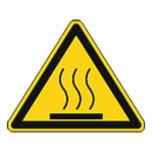 Schild Warnzeichen nach ISO 7010 - Warnung vor heißer Oberfläche - 320298 Gr. ca. 19cm x 16cm
