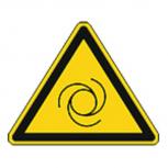 Schild Warnzeichen nach ISO 7010 - Warnung vor automatischem Anlauf - 320299 Gr. ca. 19cm x 16cm