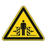 Schild Warnzeichen nach ISO 7010 - Warnung vor Quetschgefahr - 320300 Gr. ca. 19cm x 16cm