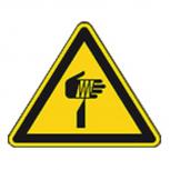 Schild Warnzeichen nach ISO 7010 - Warnung vor spitzem Gegenstand - 320302 Gr. ca. 19 x 16 cm