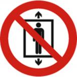 Schild Verbotszeichen nach ISO 7010 - Personenbeförderung verboten - 320505 rund Gr. ca. 20cm