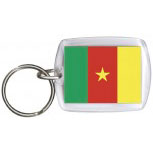 Schlüsselanhänger Keyholder - KAMERUN - Gr. ca. 4x5cm - 81076 - Anhänger WM Länder