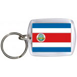 Schlüsselanhänger - COSTA RICA - Gr. ca. 4x5cm - 81038 -WM Länder