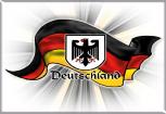 Magnet Kühlschrankmagnet - Wehende Deutschlandflagge - Gr. ca. 8 x 5,5 cm - 36585