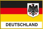 Magnet Kühlschrankmagnet - Deutschlandflagge mit Adler - Gr. ca. 8 x 5,5 cm - 36587