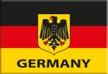 Magnet Kühlschrankmagnet - Deutschlandflagge mit Adler Germany - Gr. ca. 8 x 5,5 cm - 36588