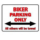 Parkschild - Biker Parking Only - 308748 - Gr. 40 x 30 cm