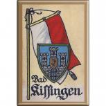 Küchenmagnet - Wappen Bad Kissingen - Gr. ca. 8 x 5,5 cm - 37507 - Magnet Kühlschrankmagnet